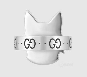 Gucci Bosco Dog Ring in Sterling Silver