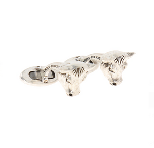 Gucci Anger Forest Bull Cuff Links in Sterling Silver