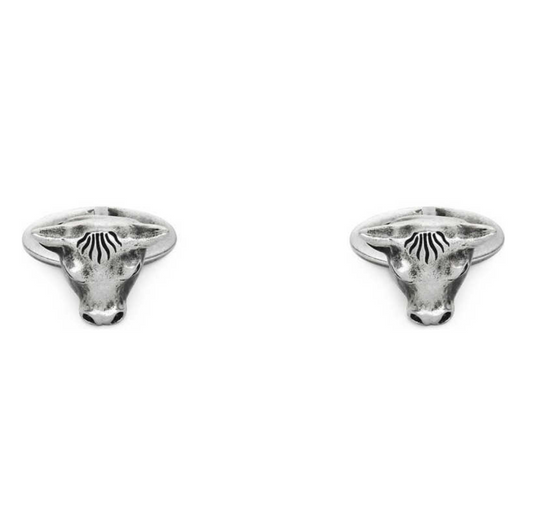 Gucci Anger Forest Bull Cuff Links in Sterling Silver