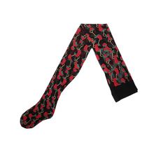 Load image into Gallery viewer, Gucci Strawberry Logo Horse-bit Tights in Black
