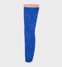 Load image into Gallery viewer, Gucci Metallic Floral Lace Socks in Royal Blue