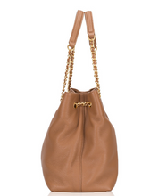 Load image into Gallery viewer, Tory Burch Britten Triple Compartment Tote in Bark