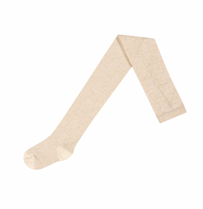 Gucci Winter G Lurex Knit Tights in Ivory –