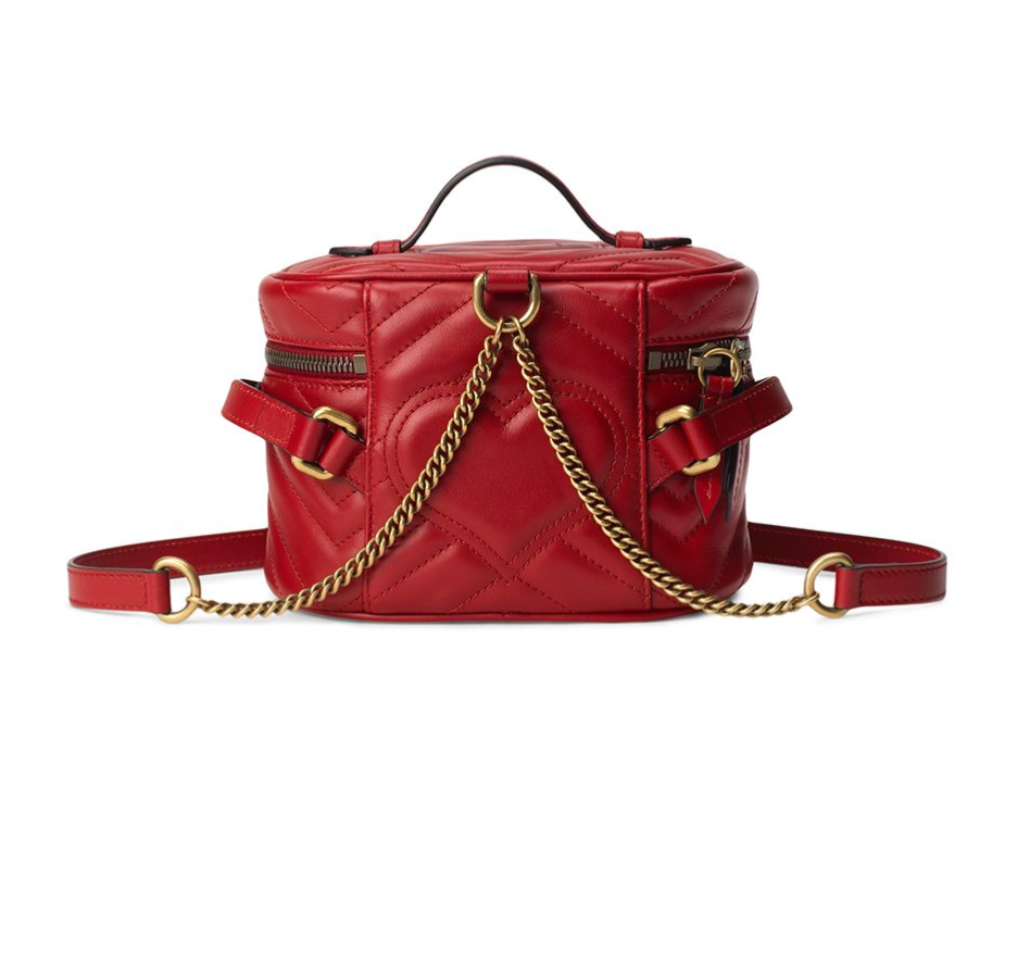 Gucci GG Marmont Matelasse Mini Backpack in Red Gavriel.us