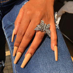 Gucci butterfly ring online silver