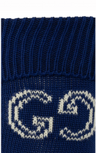 Load image into Gallery viewer, Gucci GG logo Lit Circus Knit Socks in Midnight Blue