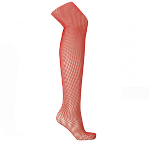 Gucci Nettina Fishnet Tights in Washed Rose Red