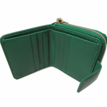 Load image into Gallery viewer, Gucci Original GG Canvas French Wallet in Beige and Emerald Green