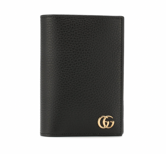 Gucci GG Marmont Passport Holder in Black