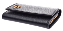Load image into Gallery viewer, Gucci Interlocking GG Leather Key Case in Black