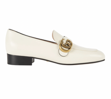 Load image into Gallery viewer, Gucci GG Leather Loafers in Mystic White