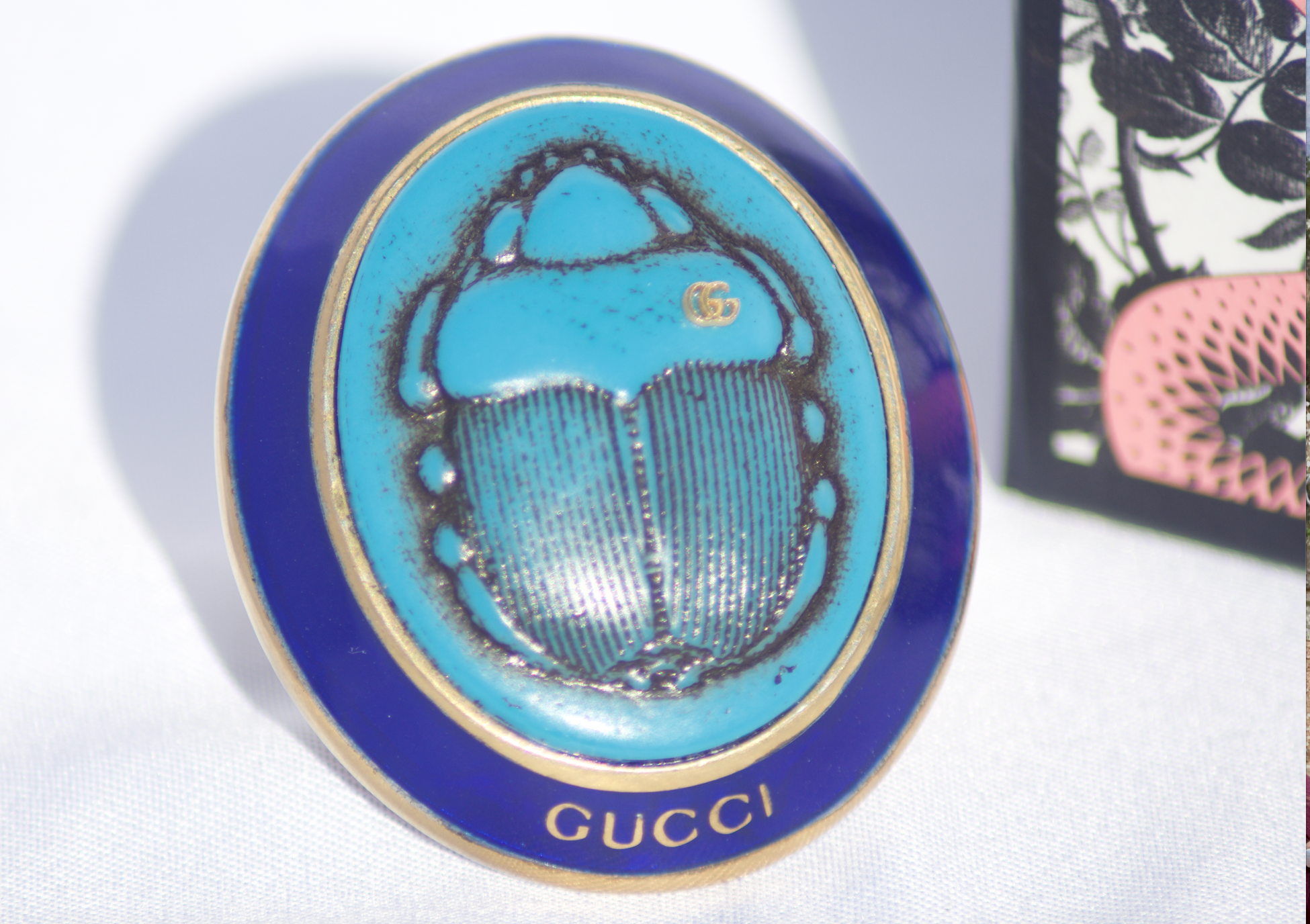 Gucci hot sale beetle ring