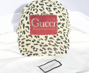 Gucci Leopard Print Baseball Cap