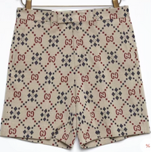 Load image into Gallery viewer, Gucci Shorts in Beige with Maroon and Blue Accents