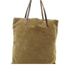 Load image into Gallery viewer, PREOWNED Fendi Tote Bag in Beige Corduroy