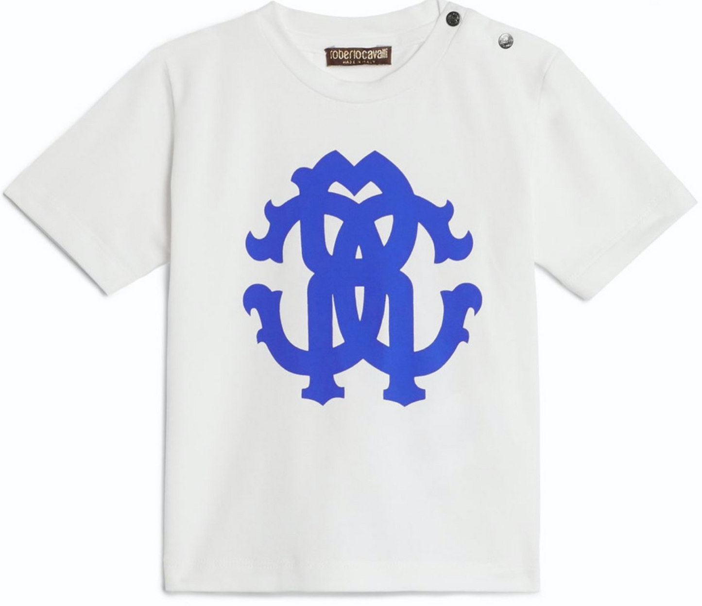 Roberto Cavalli Boys White T-shirt with RC Logo