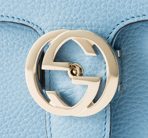 Gucci Small Interlocking GG Crossbody Bag in Mineral Blue