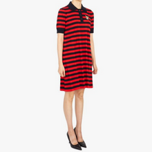 Load image into Gallery viewer, Gucci Striped Cotton Knit Polo Dress
