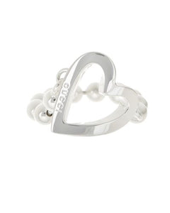 Gucci Toggle Logo Heart Ring in Sterling Silver