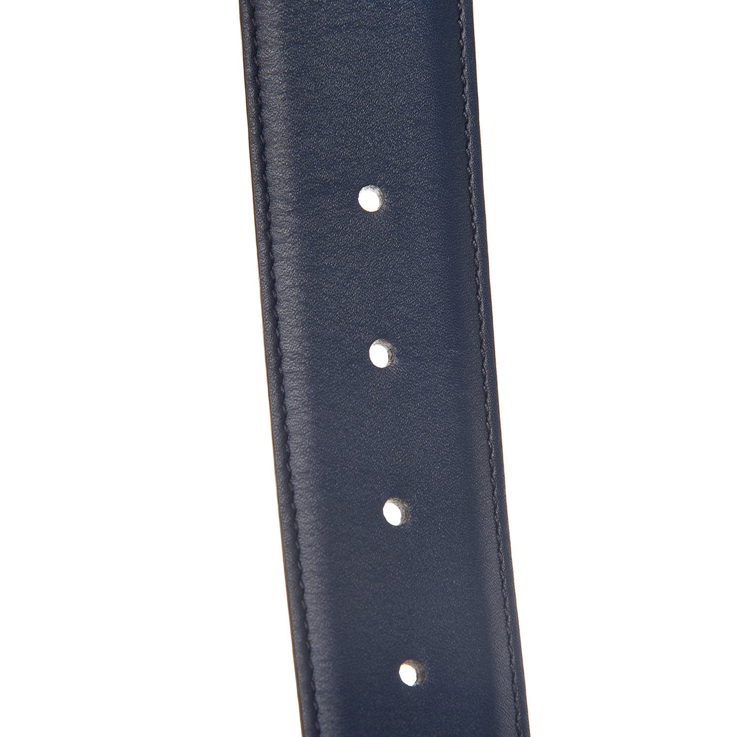 Gucci Interlocking GG Calfskin Belt in Cobalt Blue