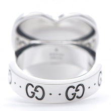 Load image into Gallery viewer, Gucci Enamel Heart Ring in Silver