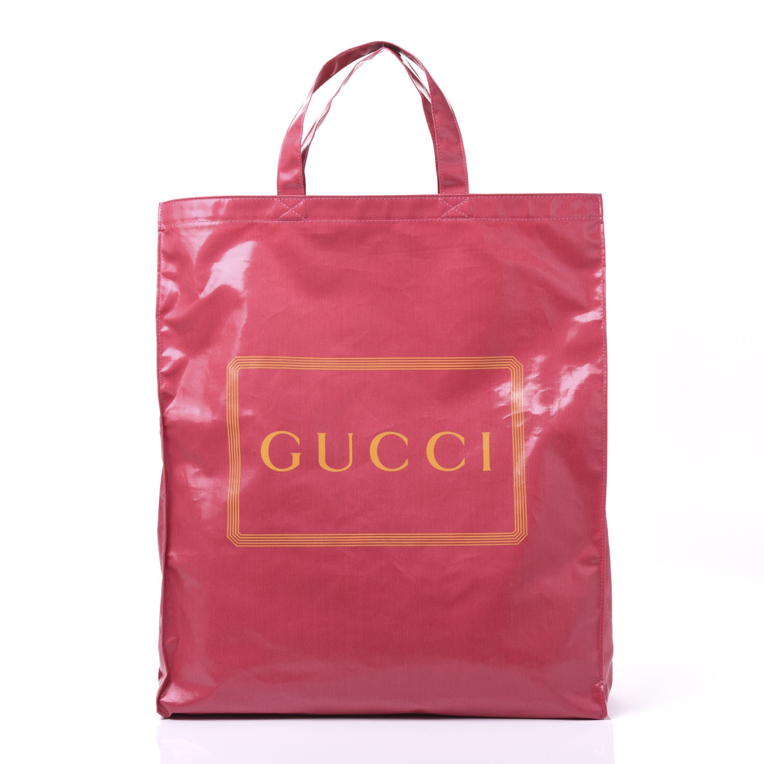 Gucci Pink/Orange Coated Canvas Montecarlo Tote Bag