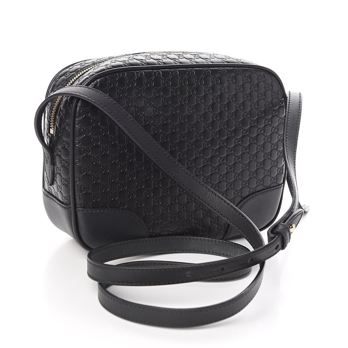 Gucci GG Microguccissima Leather Bree Camera Bag in Black