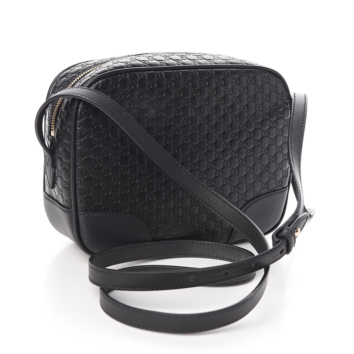 Gucci GG Microguccissima Leather Bree Camera Bag in Black Gavriel.us