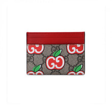 Load image into Gallery viewer, Gucci GG Apple Print Card Case in Tan