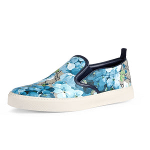 Gucci Floral Print Slip-on Sneakers