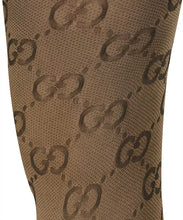 Load image into Gallery viewer, Gucci Interlocking GG Brown Patterned Tights