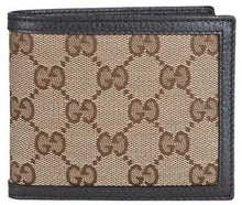 Load image into Gallery viewer, Gucci GG Supreme Canvas Bifold Wallet in Beige