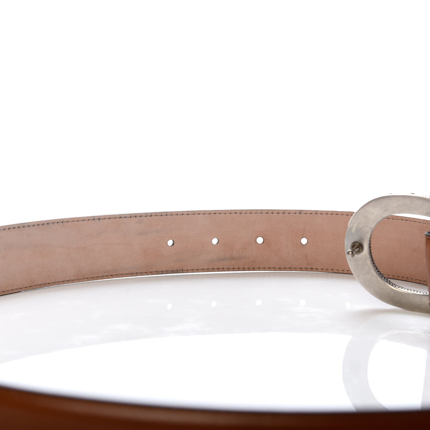 GUCCI: leather belt - Brown  Gucci belt 4327071AAOS online at