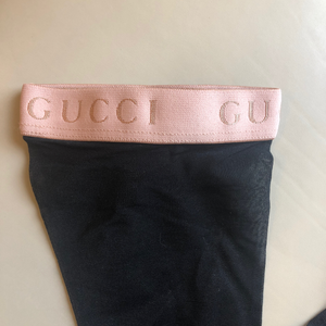 Gucci Mesh Calf Socks in Black