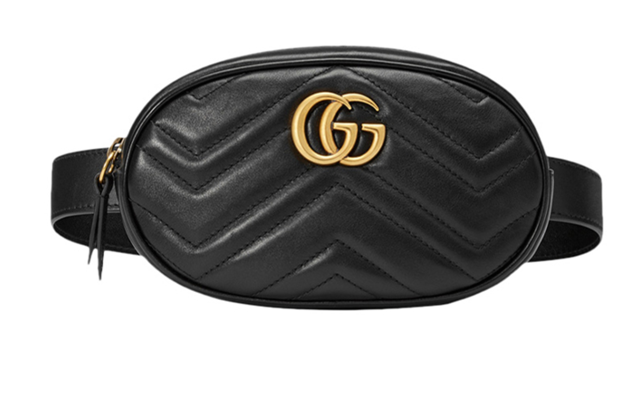 Gucci gg marmont matelassé belt bag hotsell