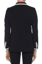 Load image into Gallery viewer, Gucci Black Cady Blazer with White Trim