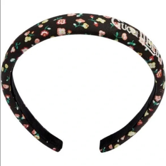 Gucci Liberty Floral Headband in Black