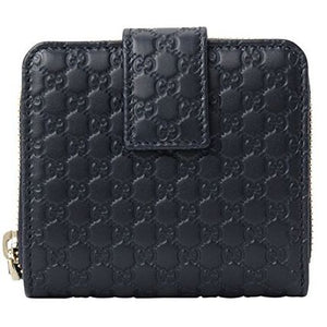 Gucci Microguccissima French Wallet in Black