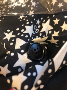 Gucci Star Print Silk Shorts in Black