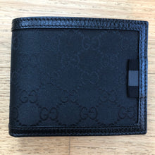 Load image into Gallery viewer, Gucci GG Canvas Bi-fold Wallet in Black