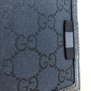 Gucci GG Canvas Bi-fold Wallet in Black