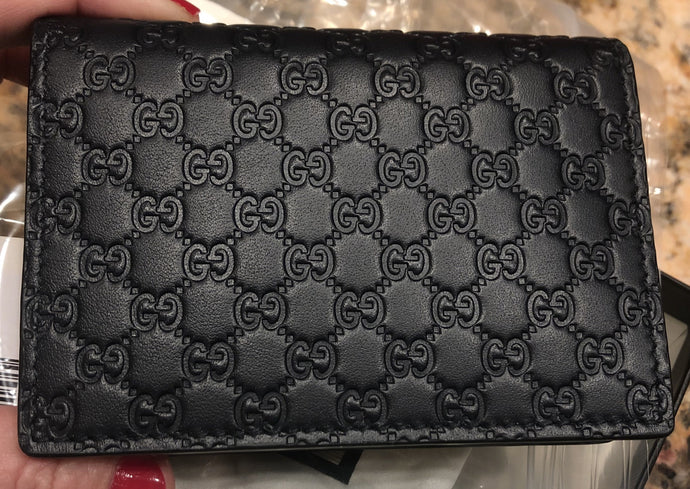 Gucci Interlocking GG Card Case in Navy