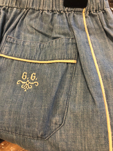 Gucci Button Fly Shorts in Blue