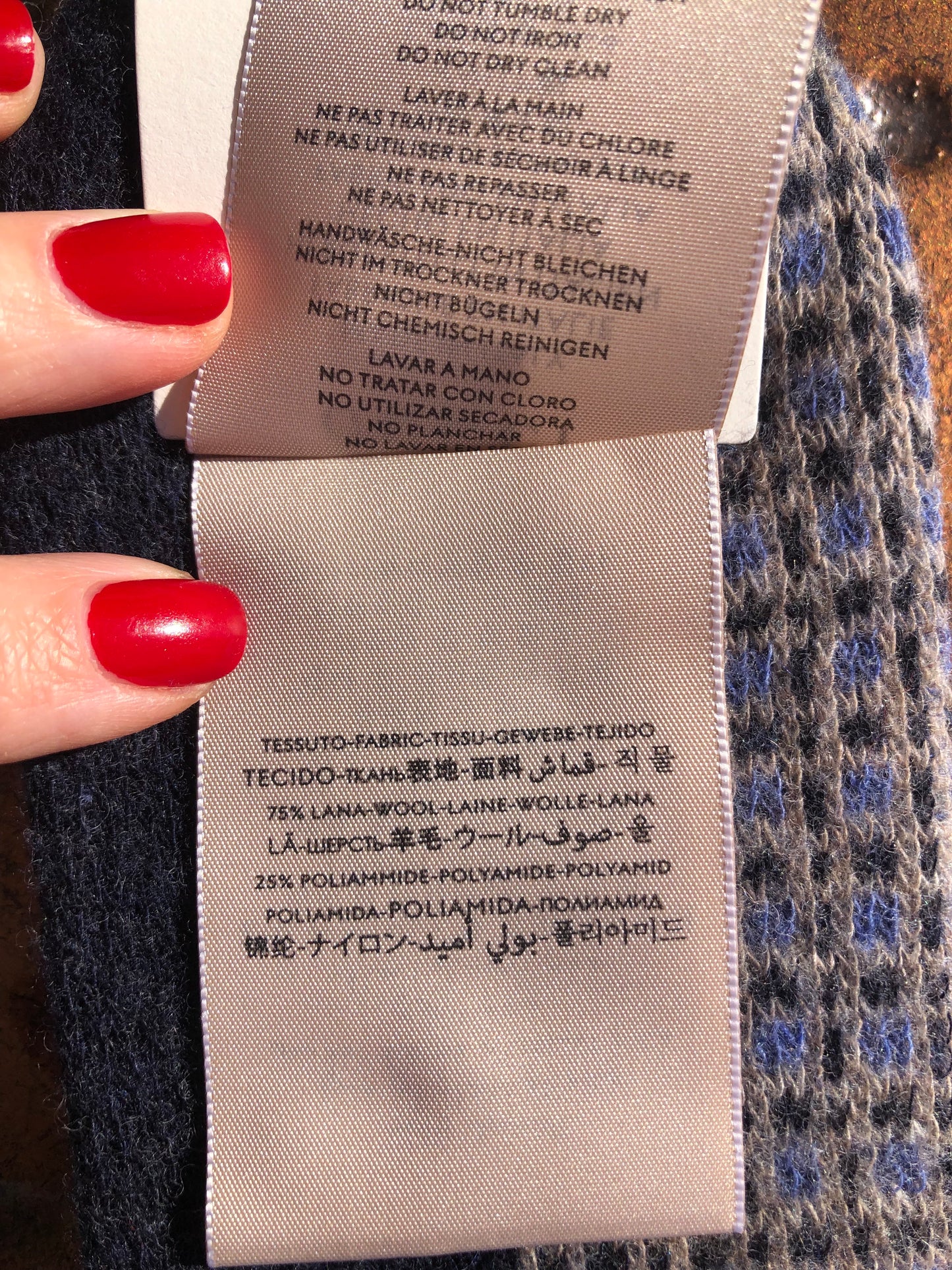Gucci Soft Combed Wool Knee High Socks in Blue