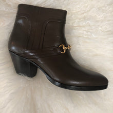 Load image into Gallery viewer, Gucci Horsebit Ankle Boots in Brown
