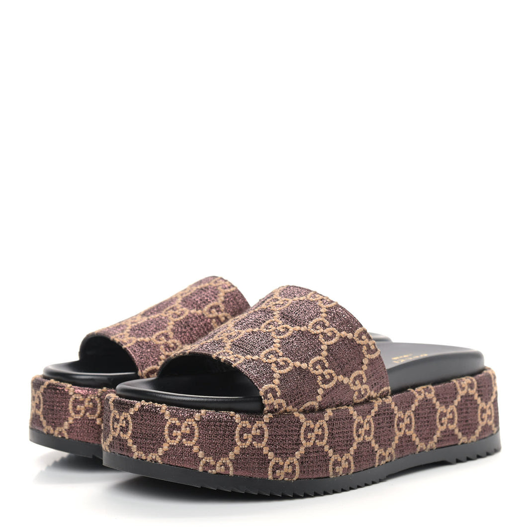 Gucci cheetah slides Clearance