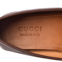 Load image into Gallery viewer, Gucci Calfskin Hebron Horse Bit Loafer Moccasins in Brown