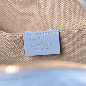 Gucci GG Microguccissima Leather Bree Camera Bag in Blue