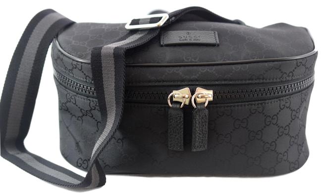 Gucci Interlocking GG Black Canvas Bum Bag