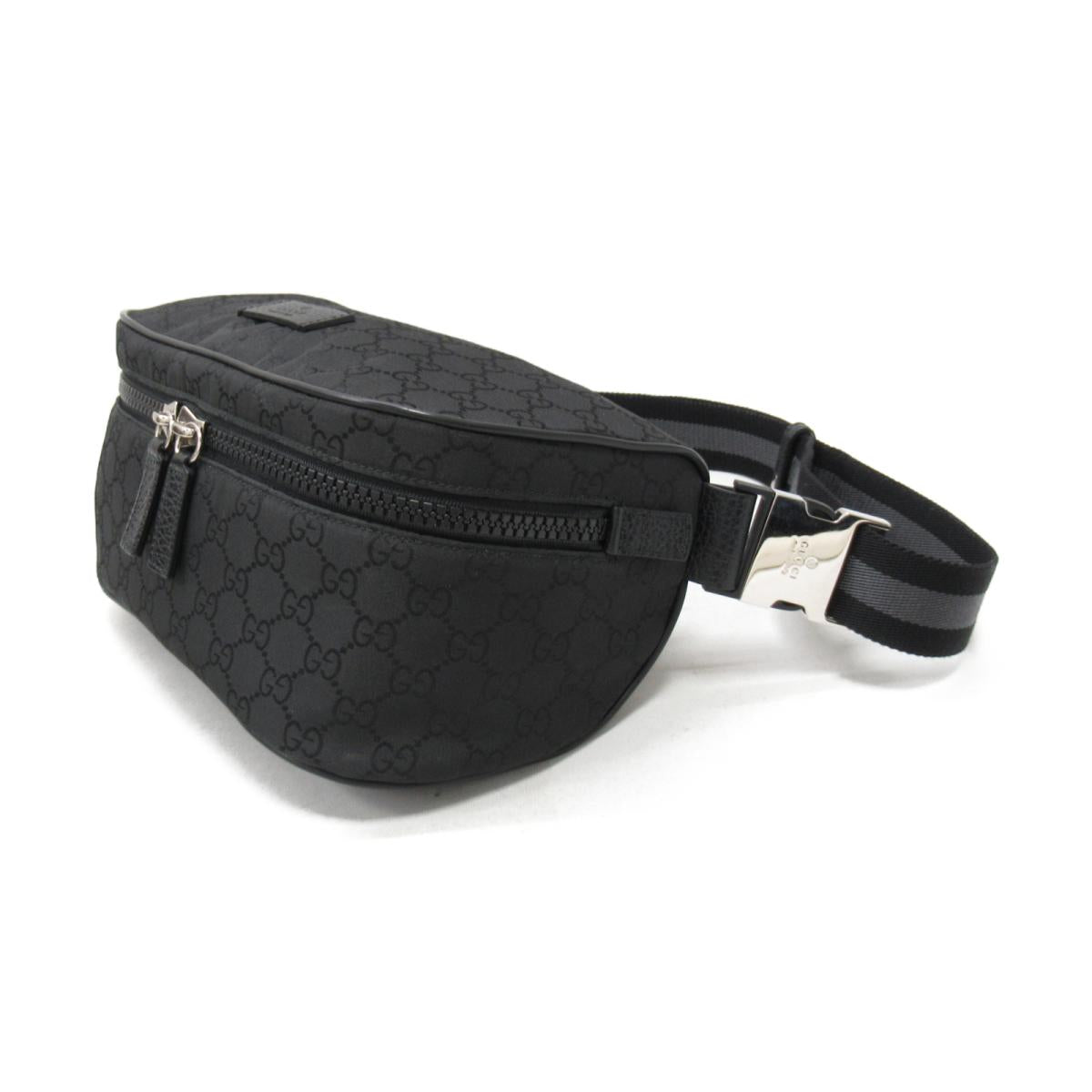 Gucci Interlocking GG Black Canvas Bum Bag – Gavriel.us